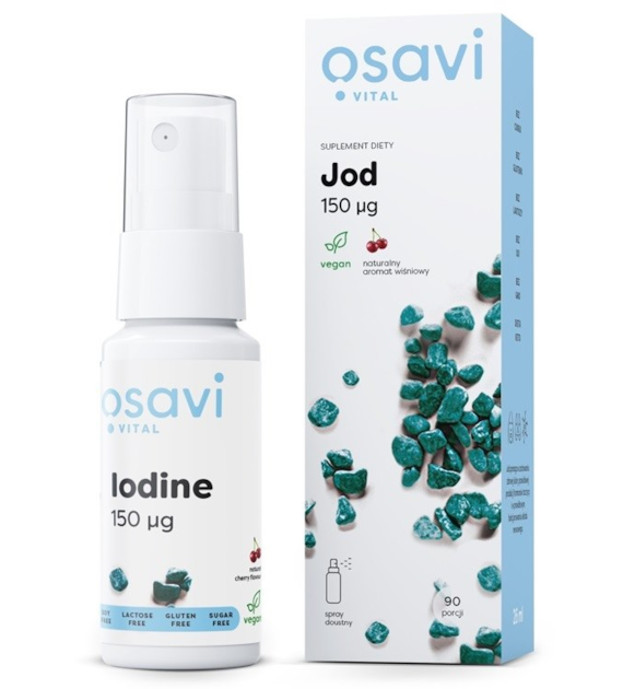 OSAVI Iodine, oral spray, black currant flavor (26 ml / 0.88 fl. oz.)