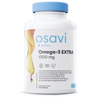OSAVI Omega-3 Extra, 650 mg - smak cytrynowy (120 kaps.)