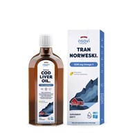 OSAVI Norwegian Cod Liver Oil, 1000 mg - lemon flavor (250 ml / 9 fl. oz.)