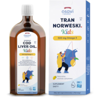 OSAVI Tran Norweski Kids 500 mg Omega 3 - smak cytrynowy (500 ml)