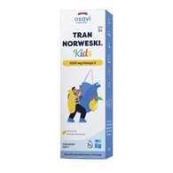 OSAVI Tran Norweski Kids 1000 mg Omega 3 - smak cytrynowy (50 ml)