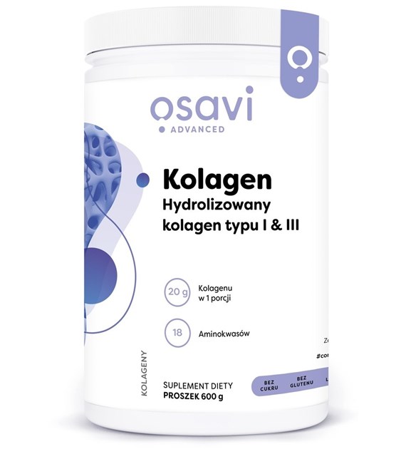 OSAVI Collagen, Hydrolyzed type I & III collagen (600 g)