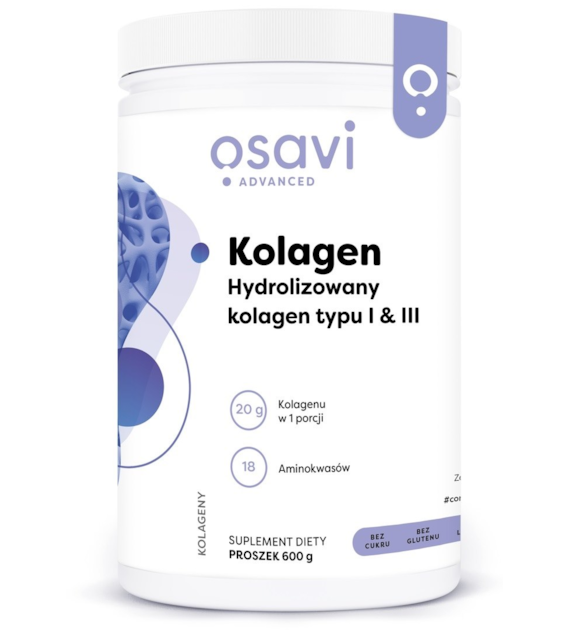 OSAVI Kolagen Hydrolizowany typu I & III (600 g)