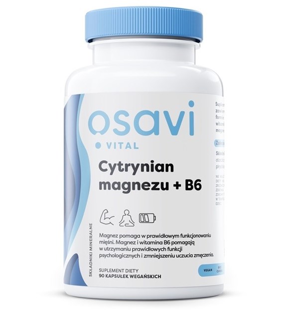 OSAVI Magnesium citrate + B6 (90 vcaps)