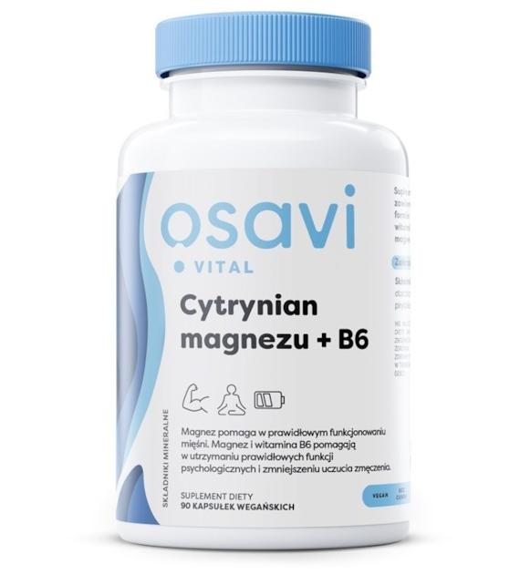 OSAVI Magnesium citrate + B6 (90 vcaps)