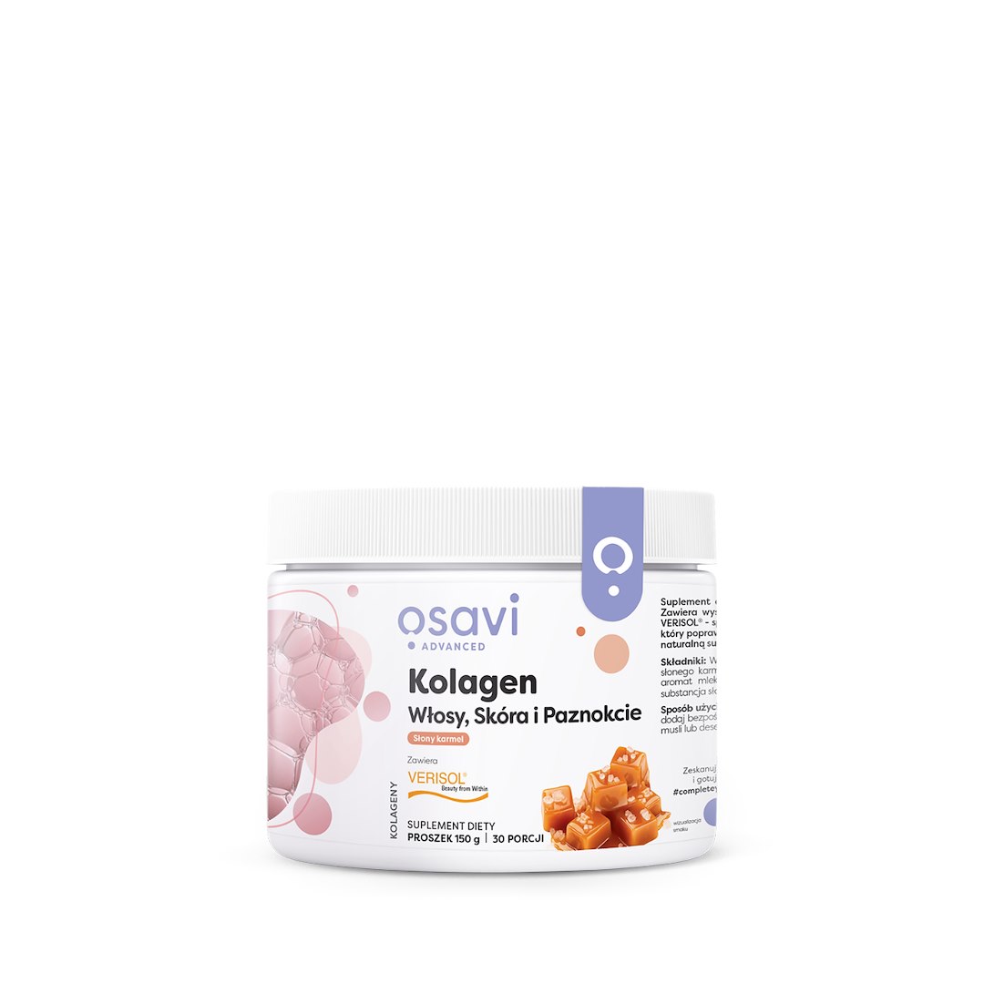 OSAVI Kolagen włosy, skóra i paznokcie - Słony karmel (150 g)