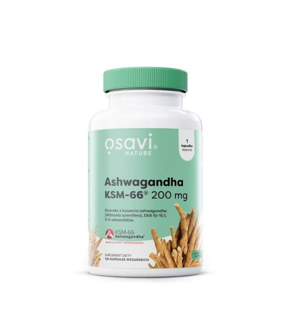 OSAVI Ashwagandha KSM-66® 200 mg (120 kaps.)
