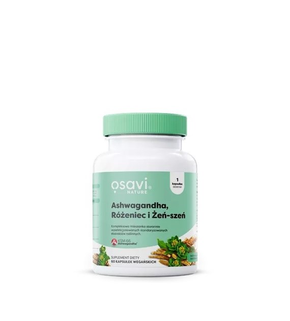 OSAVI Ashwagandha, Rosacea and Ginseng (60 caps)