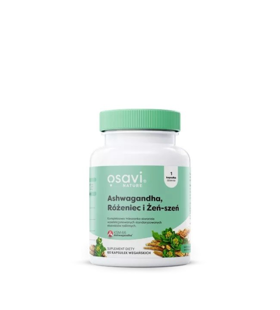 OSAVI Ashwagandha, Rosacea and Ginseng (60 caps)