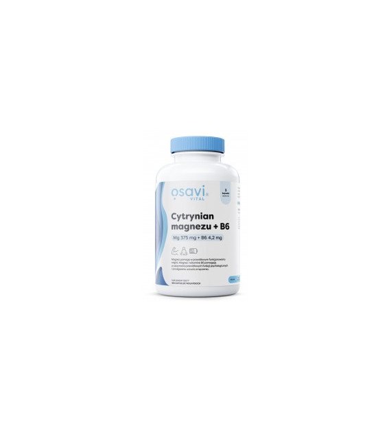 OSAVI Magnesium citrate + B6 (180 vcaps)