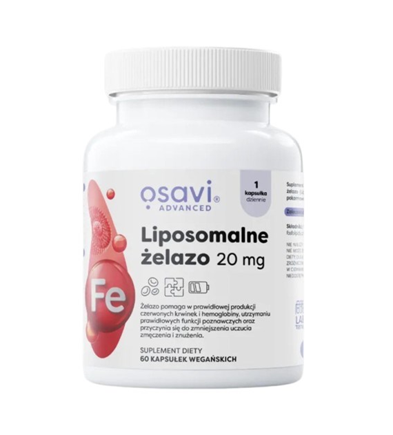 OSAVI Liposomal Iron 20 mg (60 caps)