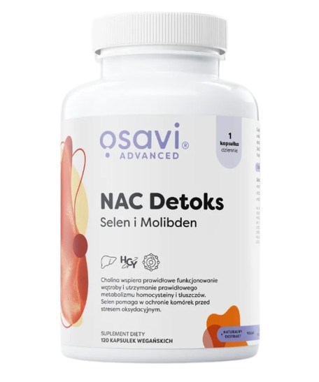 OSAVI NAC Detoks, Selen i Molibden (120 kaps.)