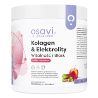 OSAVI Kolagen i Elektrolity Witalność i Blask, jabłko-rabarbar (300 g)