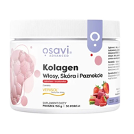 OSAVI Kolagen włosy, skóra i paznokcie, rabarbar-truskawka (150 g)