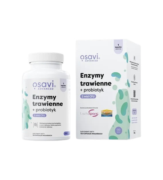 OSAVI Digestive enzymes + probiotic (120 caps)