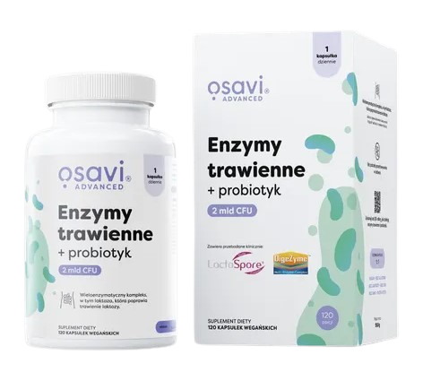 OSAVI Enzymy trawienne + probiotyk (120 kaps.)