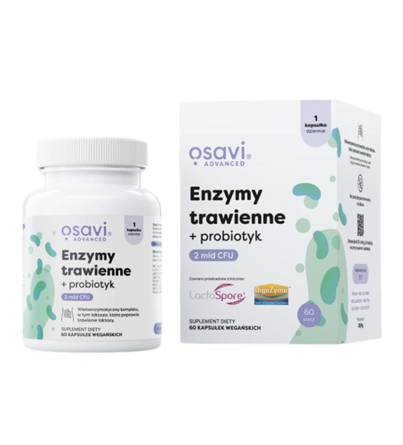OSAVI Digestive enzymes + probiotic (60 caps)