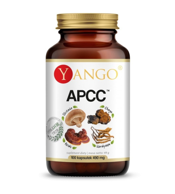 YANGO APCC - reishi, kordyceps, shitake, chaga (100 kaps.)