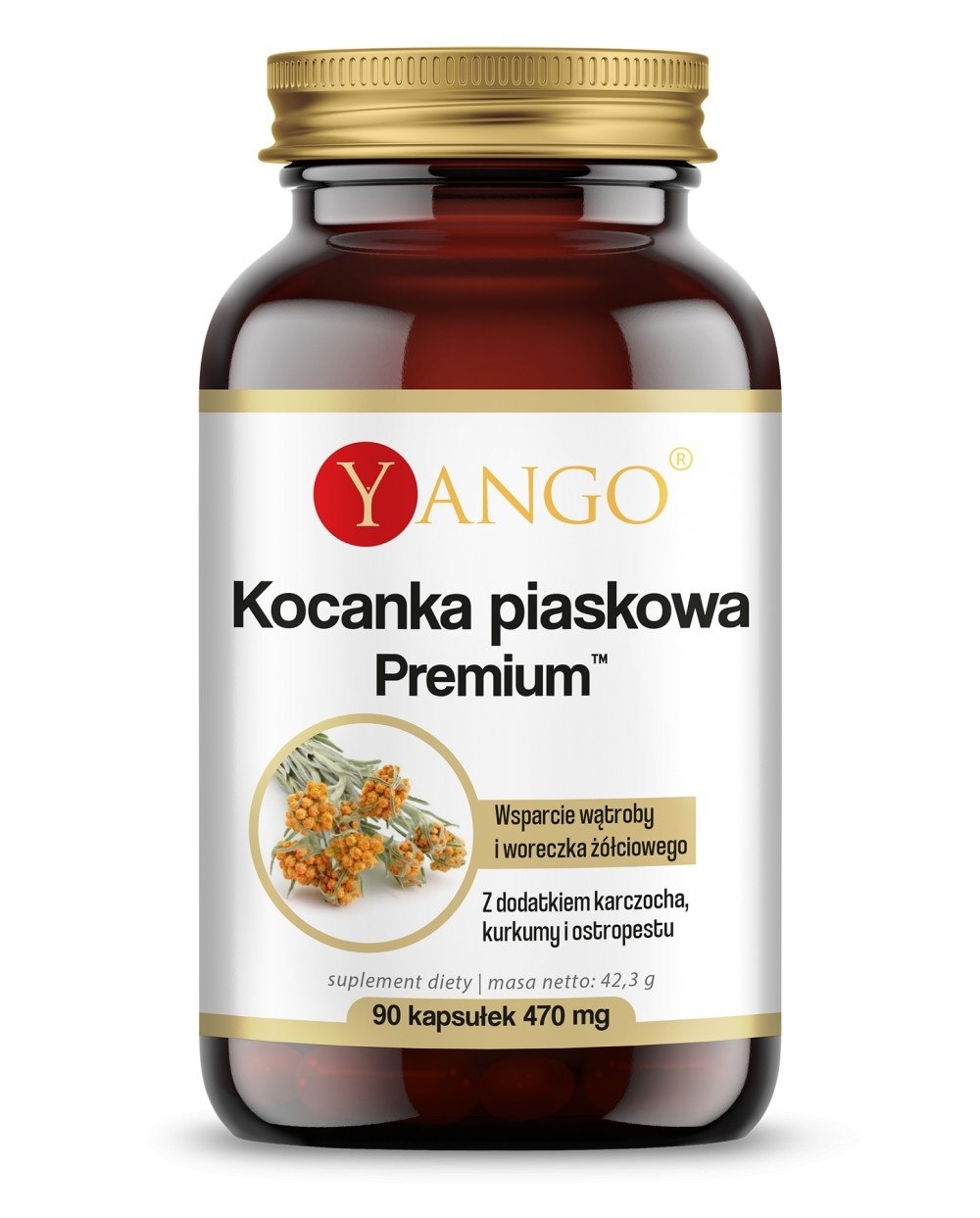 YANGO Kocanka piaskowa Premium (90 kaps.)