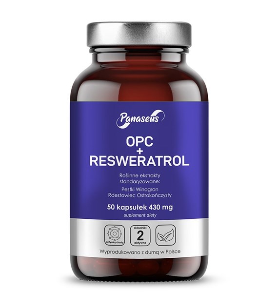 PANASEUS OPC + resveratrol (50 caps)