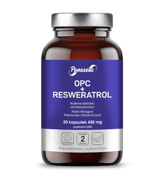 PANASEUS OPC + resveratrol (50 caps)