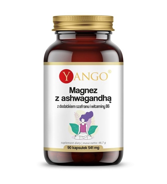 YANGO Magnesium with ashwagandha, saffron and vitamin B6 (90 caps)