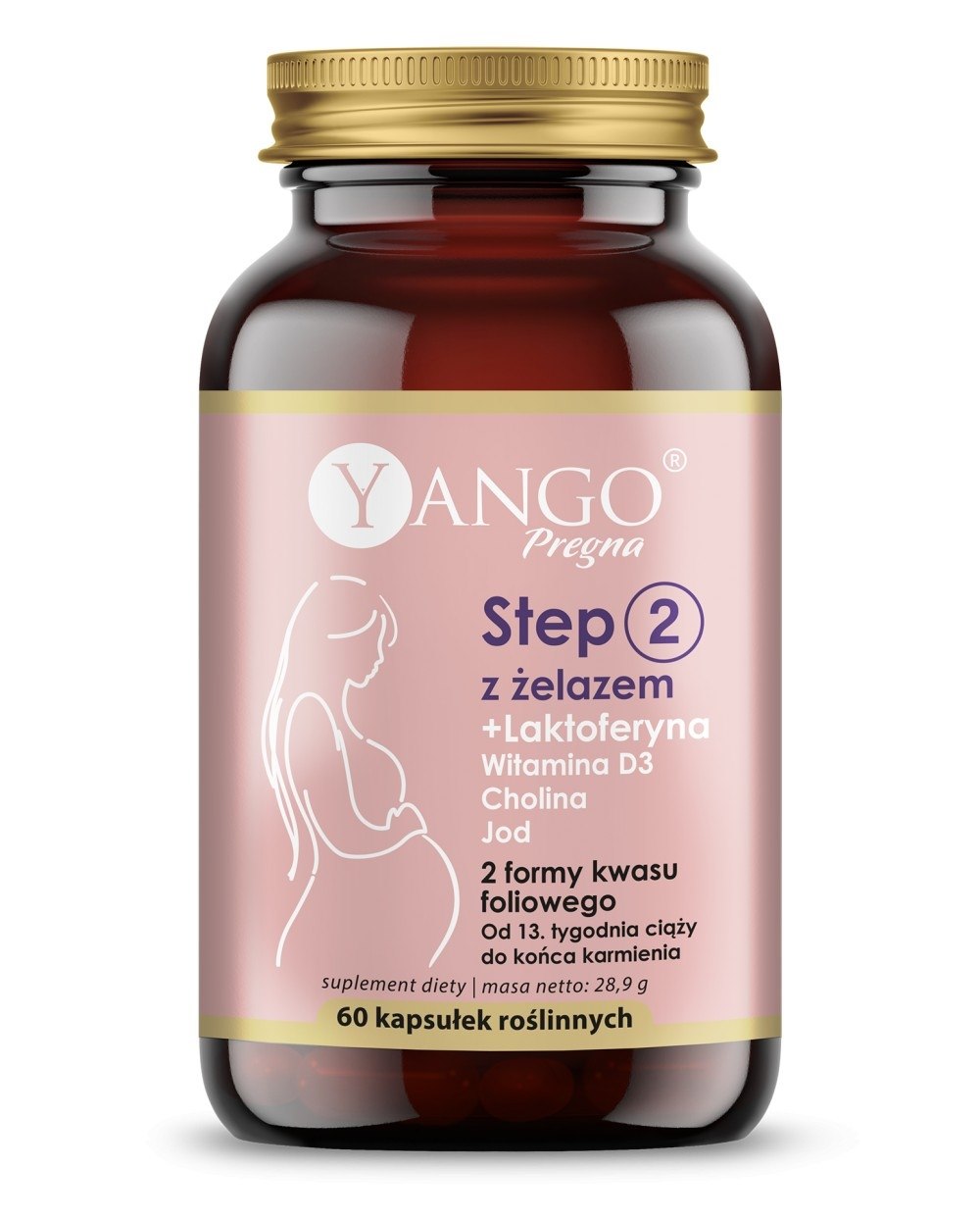 YANGO Step 2 + żelazo Pregna (60 kaps.)