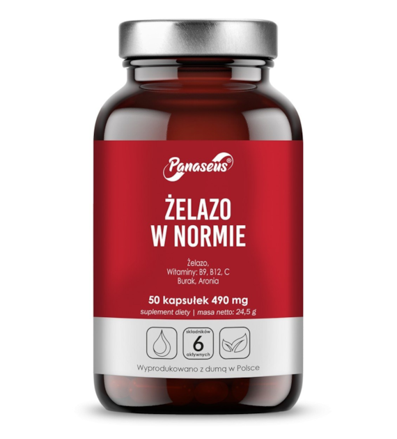 PANASEUS Iron in the normal range (50 caps)