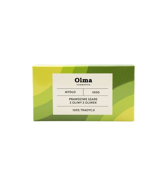 OLMA COSMETICS Mydło Prawdziwe szare z Oliwy z Oliwek (100 g)