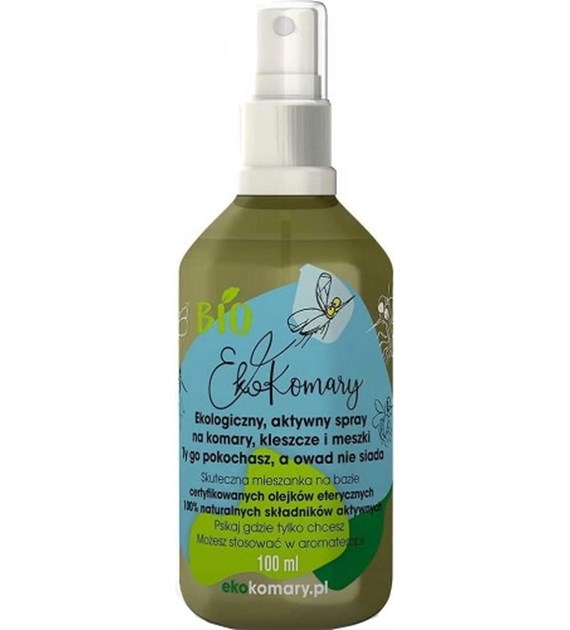 LOV ORGANIC Eco-Mosquitoes - Active fragrance spray for mosquitoes, ticks and midges (100 ml)