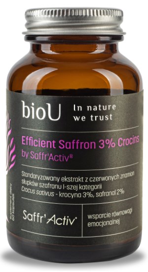 BIOU Szafran - Efficient Saffron by Saffr'Activ (60 kaps.)