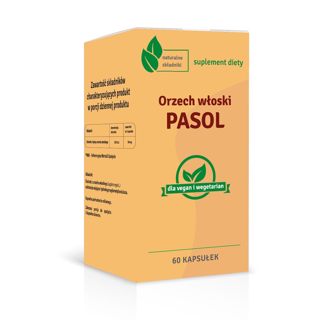 PCF Orzech włoski PASOL 500 mg (60 kaps.)