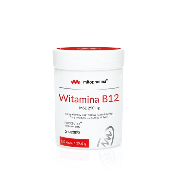 DR. ENZMANN MSE Vitamin B12 MSE, 250 mcg (120 caps)