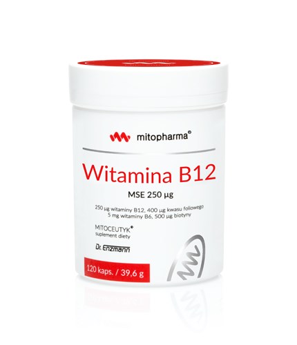DR. ENZMANN MSE Vitamin B12 MSE, 250 mcg (120 caps)