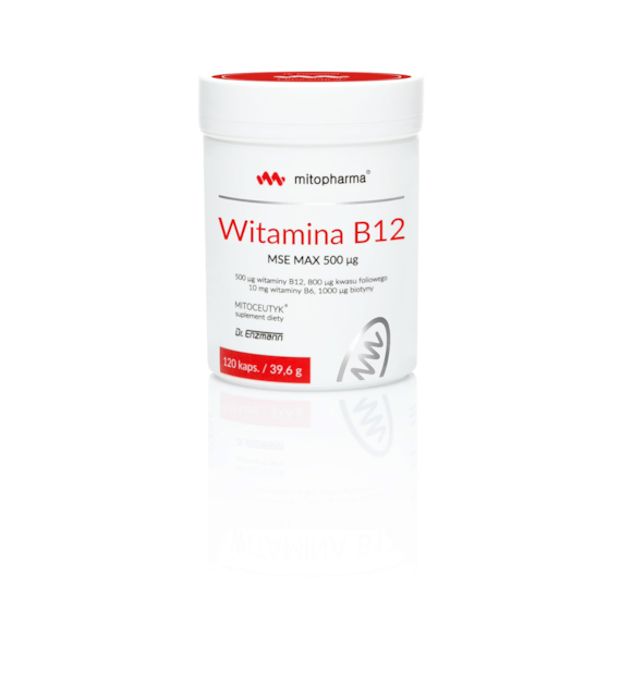 DR. ENZMANN MSE Witamina B12 MSE MAX (120 kaps.)