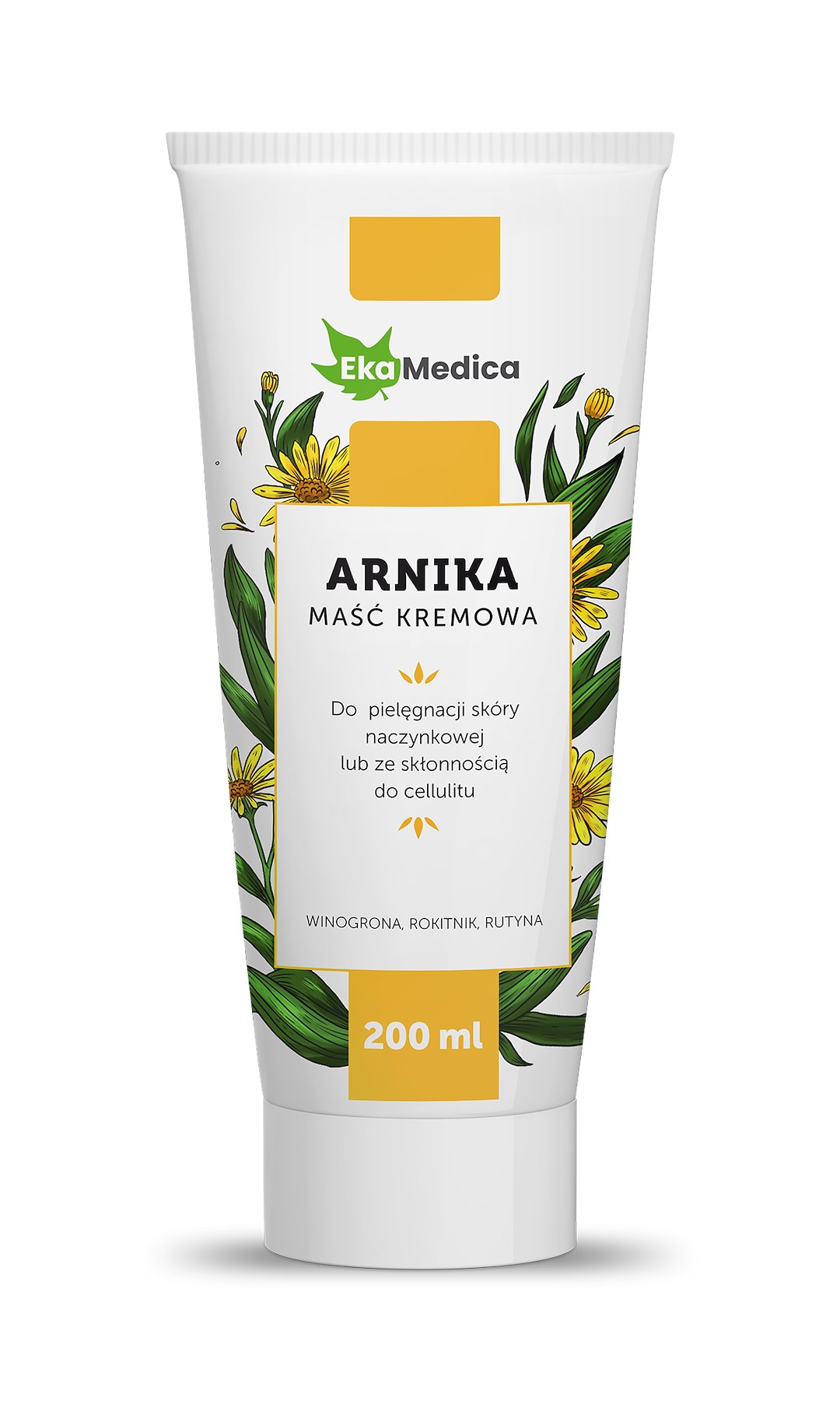 EKAMEDICA Maść Arnika + Winogrona + Rokitnik + Rutyna (200 ml)