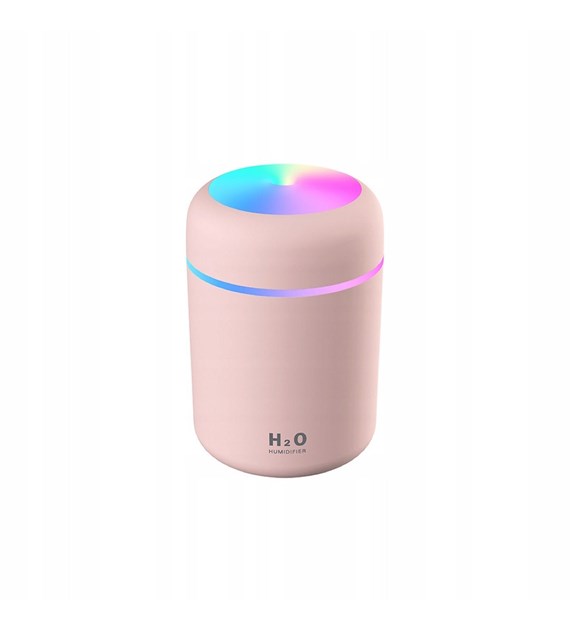H2O Air humidifier - Essential Oil Diffuser - USB plug, pink (2 watts)