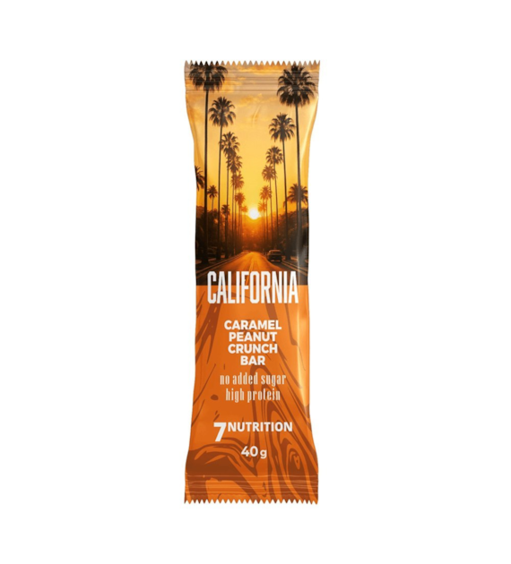 7NUTRITION Baton proteinowy California - smak karmelowy (40 g)