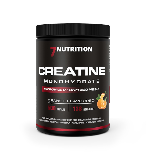 7NUTRITION Creatine Monohydrate Orange - Monohydrat Kreatyny - smak pomarańcza (500 g)