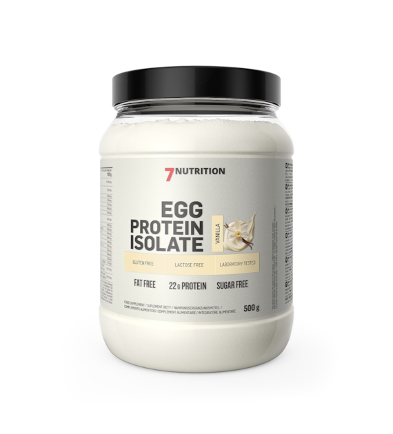 7NUTRITION Egg Protein Vanilla - Izolat białka jaj - smak waniliowy (500 g)