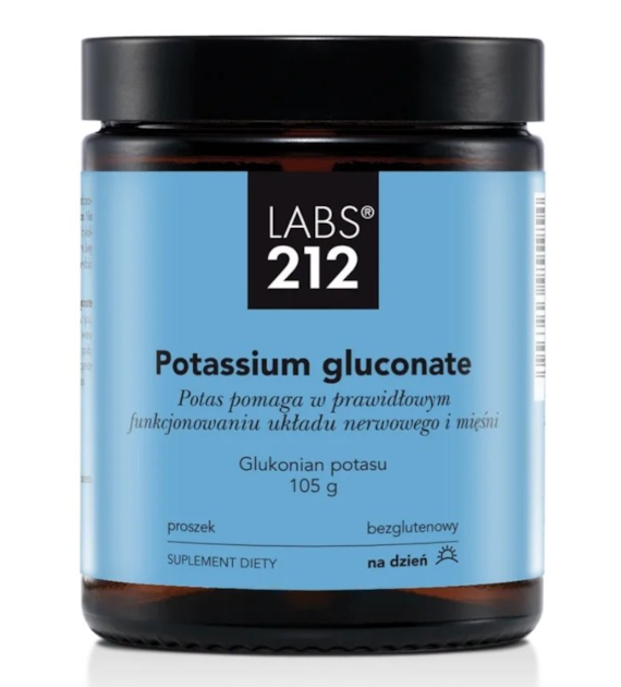 LABS212 Potassium gluconate - Glukonian potasu w proszku (105 g)