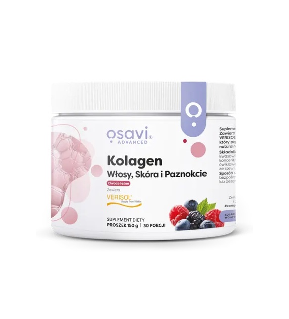 OSAVI Kolagen włosy, skóra i paznokcie, owoce leśne (150 g)
