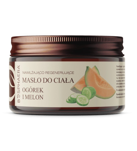 BOSPHAERA Nawilżająco regenerujące masło do ciała - Ogórek i melon (200 g)