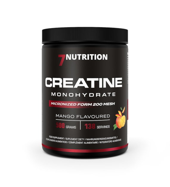 7NUTRITION Creatine Monohydrate Mango - Monohydrat Kreatyny - smak mango (500 g)