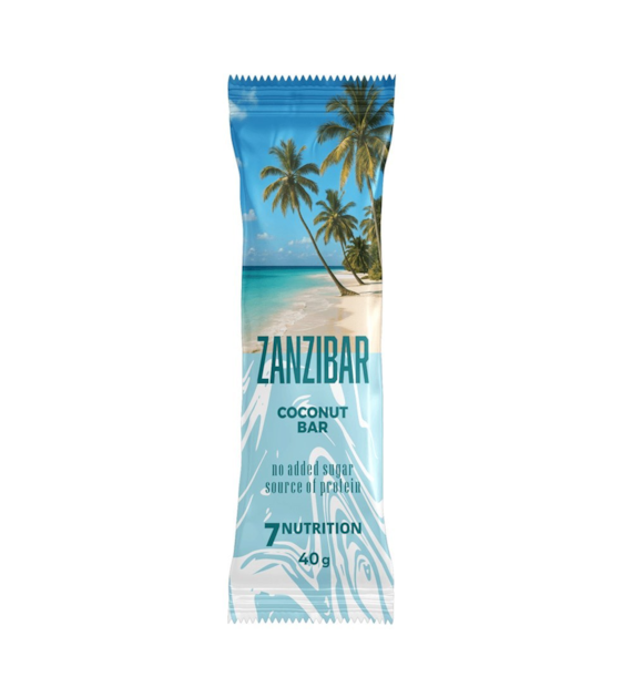 7NUTRITION Baton proteinowy Zanzibar - smak kokosowy (40 g)