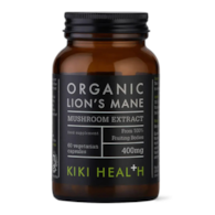 KIKI HEALTH Organic Lion's Mane Mushroom Extract - Soplówka jeżowata (60 kaps.)