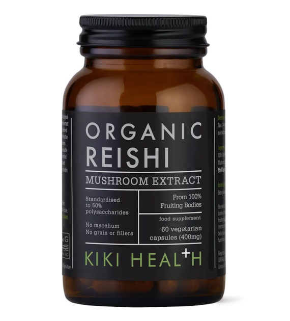 KIKI HEALTH Organic Reishi Mushroom Extract - Ekstrakt z grzyba Reishi (60 kaps.)