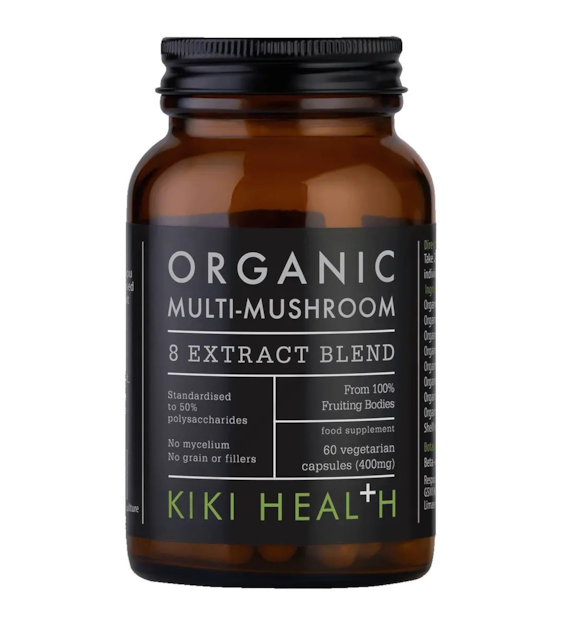 KIKI HEALTH Organic Multi-Mushroom - Mieszanka ekstraktu 8 grzybów (60 kaps.)