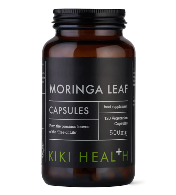 KIKI HEALTH Moringa Leaf - sproszkowane liście Moringi (120 kaps.)