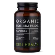 KIKI HEALTH Organic Psyllium Husks 850 mg - Babka jajowata (120 kaps.)
